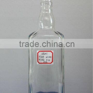 glass bottles of beverage
