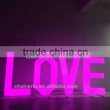 Remote Control LED Acrylic Light Up Light Letters For Sign