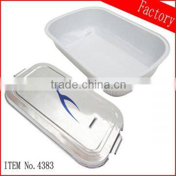 Eco-Friendly Airline Coated Meal Aluminum Foil Container for fast-food in guangzhou