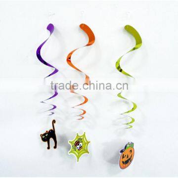 Dark Blue YELLOW 1st Birthday Dangling Hanging Swirl Ceiling Decoration Kids Party photo-3