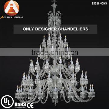 60 Light Baccarat Luxury Large Crystal Chandelier