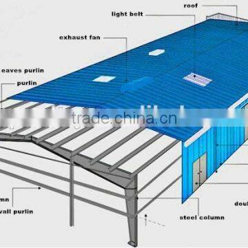 Industrial insulated steel workshop building