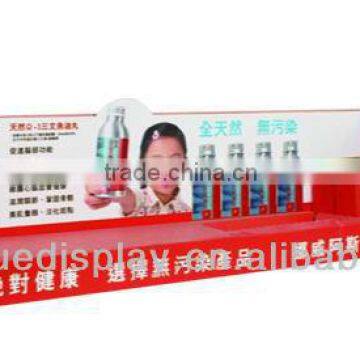 Creative eye catching fish oil front counter display stands