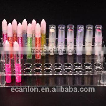 Transparent Acrylic makeup compartment for lipstick display