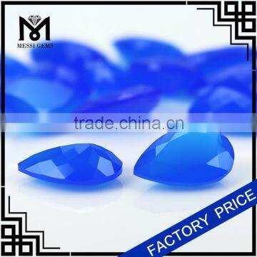 Natural Blue Agate Gem Stone Loose 10x14MM Pear Agate Stone