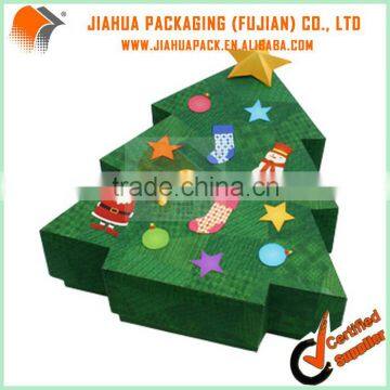 creative gift paper box in christmas tree shape