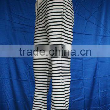 Yarn Dyed Stripes Palazzo Chino Pants