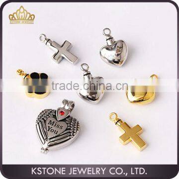 KSTONE Stainless Steel Ash Pet Urn Pendant, Cremation Jewelry