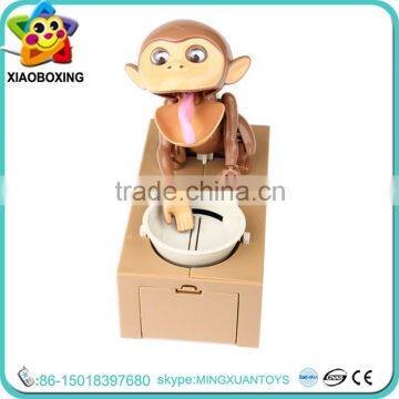 Christmas gifts kids plastic monkey atm piggy bank toys for sale