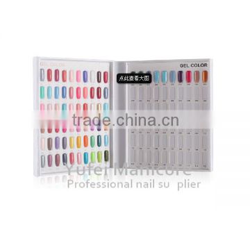 120 colors nail art gel polish color book