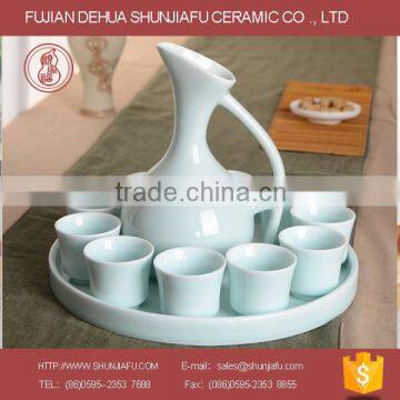 unique shape ceramic Wine bottle set