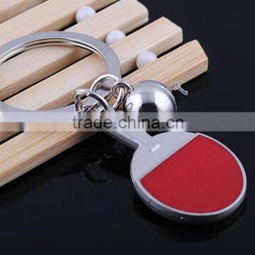 Wholesale Metal Alloy Kye Jewelry Table Tennis Key Ring For Young People