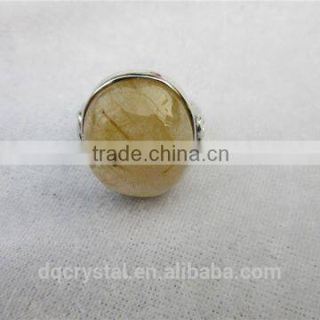 Wholesale High Quality Different Color Rutilated Quartz Oval Fancy Finger Ring for Gift photo-4