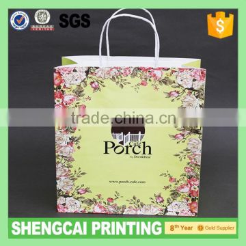 Custom White kraft paper coffee bags with full color printing