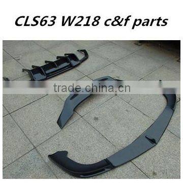 front lip fits for BENZ CLS-CLASS W218 CLS63 TI-style carbon fiber front lip