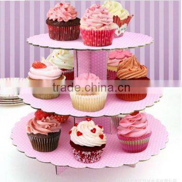 Pink and silver cupcake tower,Cupcake display stand,Cup cake stand