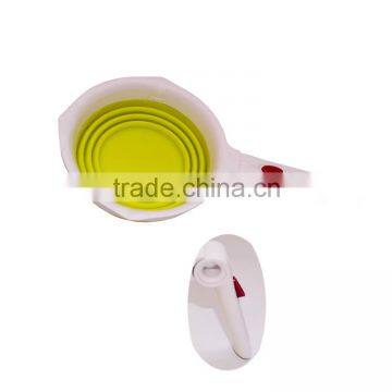 New Design Foldable Silicone Measuring Spoon With Plastics Handle photo-2