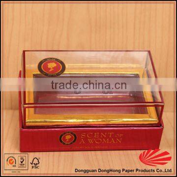 Decorative Perfume Cardboard Gift Boxes Clear Lid photo-3