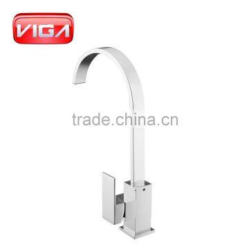 Solid Brass Taps Single Handle Kitchen Sink Faucet