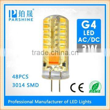 Selected materials RoHS and CE 12v 3w G4 ac/dc led light bulb