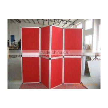 Folded screen advertising and large poster board