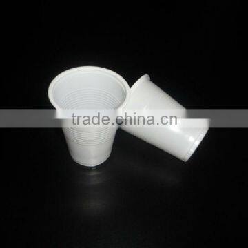 White PP Disposable Rolled Edge Plastic Cup 8 OZ For Beverage