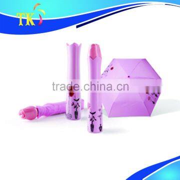 rose folded umbrella creative shade rose vase umbrella