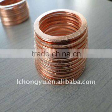 Hot selling DIN7603 brass washer/ copper washer /bronze washer