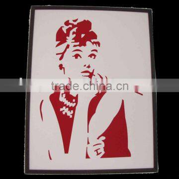 White color art paper wallpaper hanging wall murals mural design for home deco