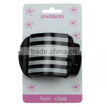 Pattern Acrylic Hair Claw Clamps with Print