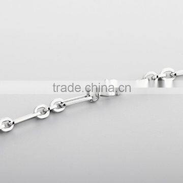 925 Sterling Silver Stone Chain Necklace Jewellery SNP029W photo-4