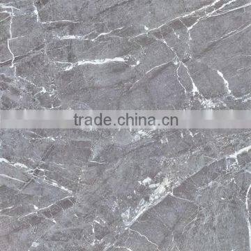 Nano polished glazed tile marble look grey colour