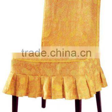 2012 modern newest banquet ribbon jacquard chair cover