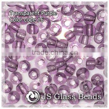 High Quality Fashion JS Glass Seed Beads - 16# Purple Transparent Rocailles Beads For Garment & Jewelry