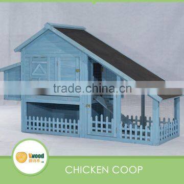 Wooden Chicken Coop with run cage