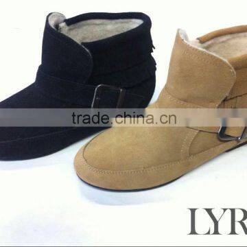 The shoes lady ankle boots women shoes with buckle