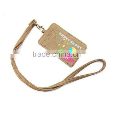 New Design Leather ID Card Holder with Rope