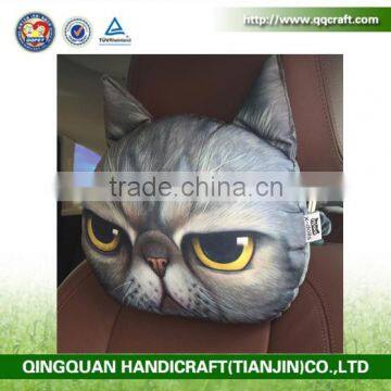 QQ Pet Factory Car Seat Head Neck Rest Pillow With Bamboo Carton Inside / Inflatable Car Cushion Pillow