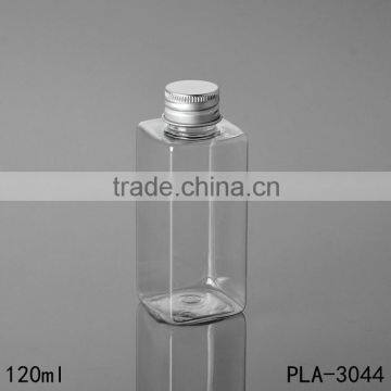 Screw Cap 120ml Clear Cosmetic PET Bottle