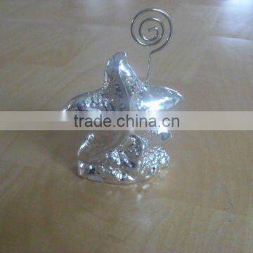 Porcelain Plated Silver Sea Star Business Card Holder photo-1