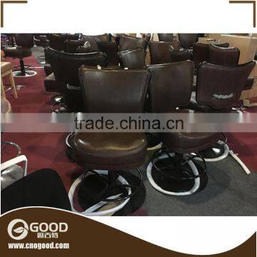 Luxury Top Leather Bar Stool Set Casino Swivel Chair