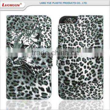 Hot Selling Two Card Slots Leopard Separable Flip Leather Case for Iphone 7 6 6s photo-2
