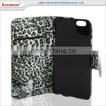Hot Selling Two Card Slots Leopard Separable Flip Leather Case for Iphone 7 6 6s photo-4