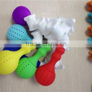 Novelty design The faucet silicone tea infuser silicone Strainer Filter silicone steeper