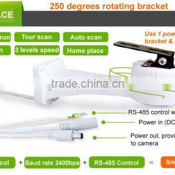 255 degree angla adjustable Alluminum CCTV Camera Brackets