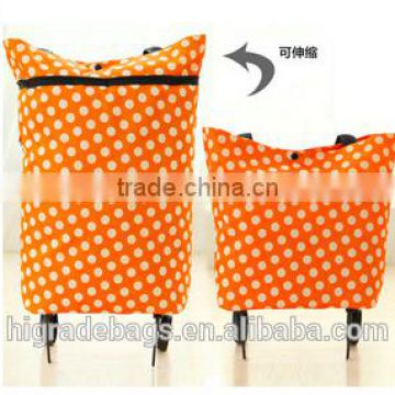 foldable shopping trolley bag with wheels