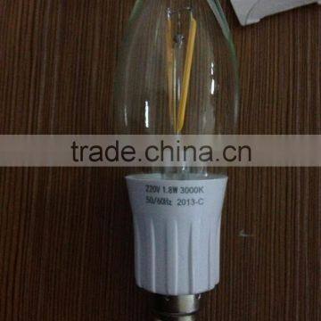 Led filament cob candle bulb 1.8w