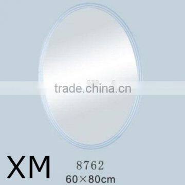 60x45cm Oval Fog Free Shower Bathroom Accessory Vintage Wall Plain Bevel Wave Edge Mirror