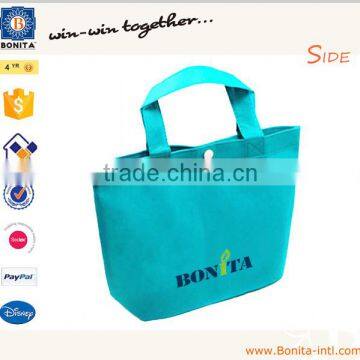 Eco-friendly Shopping Bag non woven bags with base reusable gift totes handed bag with button and base