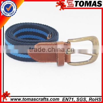 fashion woven polyester designer belts for man